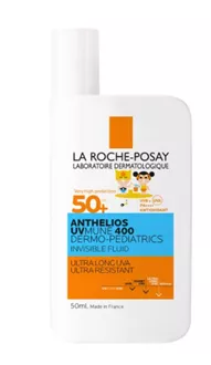 לה רוש פוזה אנתליוס פלואיד לילדים 50 מ"ל ANTHELIOS Dermo-Pediatrics Facial Moisturizing Fluid Atopic Skin SPF50+  LA ROCHE POSAY סופר מדיקה