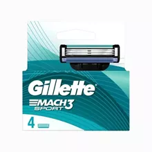 ג'ילט מאך 3 ספורט 4 סכינים במארז / GILLETTE סופר מדיקה