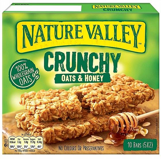 נייטשר וואלי חטיף שיבולת שועל ודבש 10 יחידות / NATURE VALLEY