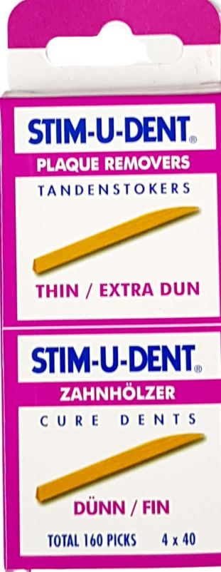סטימודנט/ STIM-U-DENT קיסמי עץ דקים במיוחד
