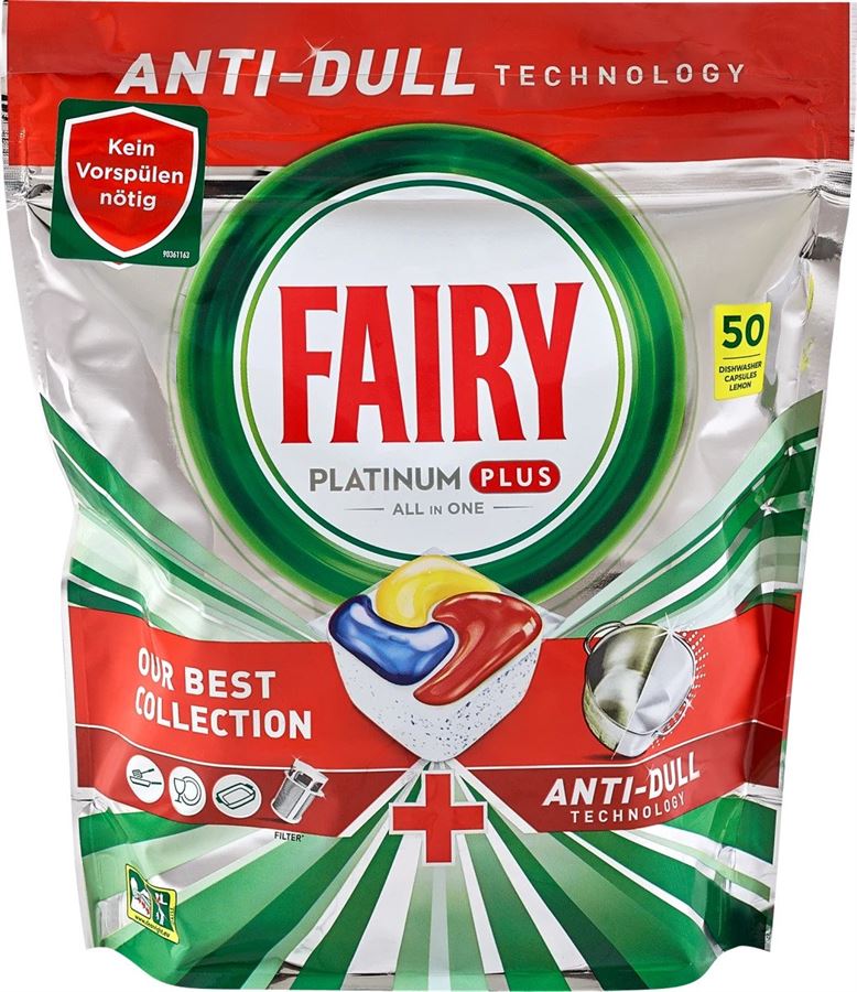 פיירי פלטינום פלוס למדיח הכלים 48 קפסולות / Fairy