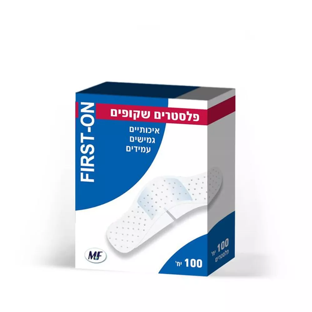 פירסט און פלסטרים שקופים 100 יחידות / First On