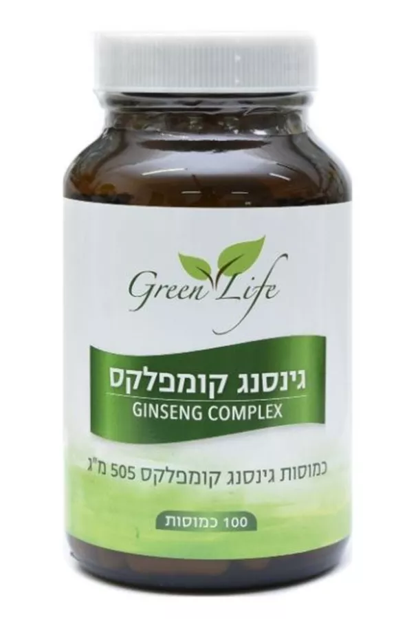 גינסנג קומפלקס גרין לייף 100 כמוסות 505 מ