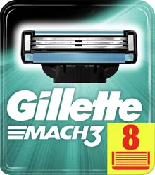 ג'ילט מאך 3 8 סכיני גילוח רב פעמיים / Gillette Mach 3 סופר מדיקה