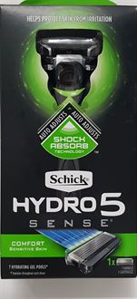 שיק היידרו 5 סנס סכיני גילוח 1 מכשיר + 1 סכין / Schick סופר מדיקה