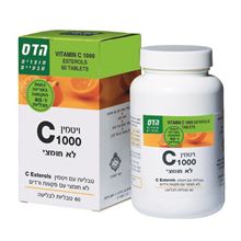 הדס ויטמין C1000 לא חומצי 60 טבליות סופר מדיקה