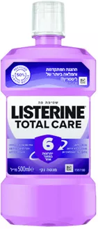 ליסטרין סגול גדול! מנטה נקי 500 מ"ל TOTAL CARE LISTERINE סופר מדיקה