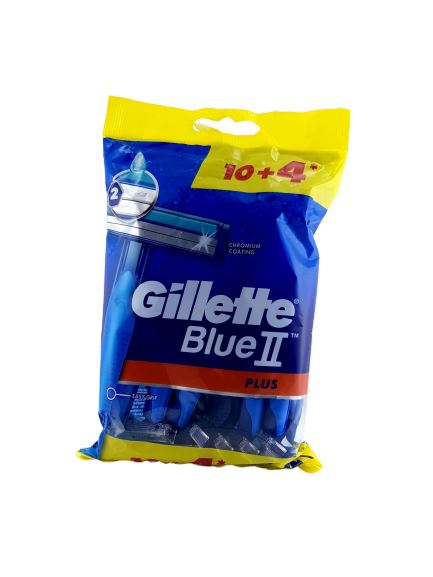 ג'ילט בלו 2 לגבר סכינים 14 יחידות / Gillette Blue 2