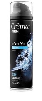 קרמה מן ג'ל גילוח לעור רגיל מנטה 200 מ"ל / Crema Men סופר מדיקה