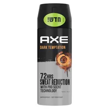 אקס דאודורנט ספריי לגבר דארק טמפטיישן 150 מ"ל / AXE סופר מדיקה