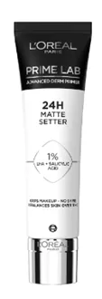 לוריאל פריימר לאב מנטרל ברק עד 24 שעות L'Oreal Paris Prime Lab 24H Lab Matte Setter Primer סופר מדיקה
