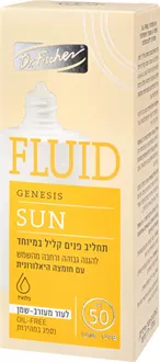 ד"ר פישר ג'נסיס סאן פלואיד תחליב פנים קליל במיוחד לעור מעורב 50 מ"ל / GENESIS סופר מדיקה