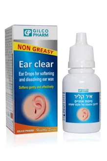 גילקו פארם קלין איר טיפות אוזניים  20 מ"ל EAR CLEAR סופר מדיקה