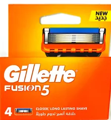 ג'ילט פיוז'ן (1 אריזה=) 4 סכינים רב פעמיים / Gillette Fusion סופר מדיקה