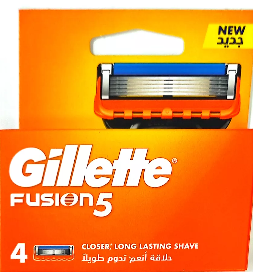 ג'ילט פיוז'ן (1 אריזה=) 4 סכינים רב פעמיים / Gillette Fusion