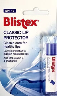 בליסטקס קלאסיק שפתון לשפתיים יבשות וסדוקות SPF 10 סופר מדיקה