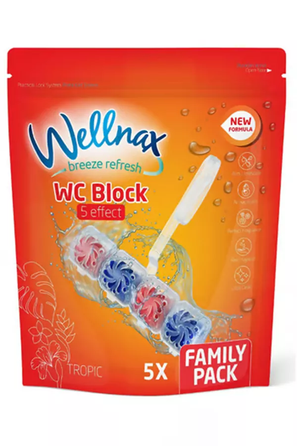 סבון אסלה בניחוח טרופי 5 אפקטים 5 * 50 גרם WELLNOX