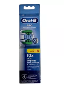 אורל בי פרו Precision Clean ראשים חשמליים למברשת שיניים 6 יחידות במארז / ORAL B סופר מדיקה