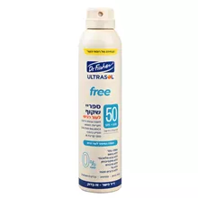 אולטראסול פרי ספרי שקוף  לעור רגיש 50SPF סופר מדיקה