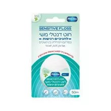 חוט דנטלי משי לחניכיים רגישות בטעם מנטה / SENSITIVE FLOSS סופר מדיקה