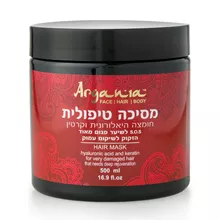ארגניה מסיכה טיפולית חומצה היאלורונית וקרטין 500 מ"ל / ARGANIA סופר מדיקה