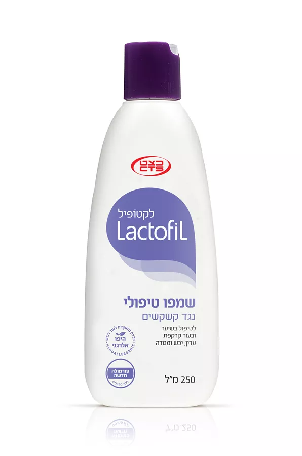 לקטופיל שמפו טיפולי 250 נגד קשקשים Lactofil