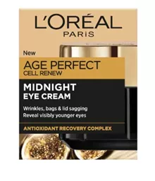 לוריאל אייג' פרפקט קרם עיניים 15 מ"ל L'Oréal Paris Age Perfect Cell Renew Midnight Eye סופר מדיקה