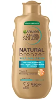 גרנייה ברונזר תחליב לחות לשיזוף עצמי Garnier Ambre Solaire Natural Bronzer Self-Tan Lotion 175ml סופר מדיקה