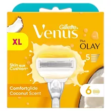 ג'ילט ונוס פלוס אוליי קומפורט XL מארז 6 יחידות / VENUS GILLETTE סופר מדיקה