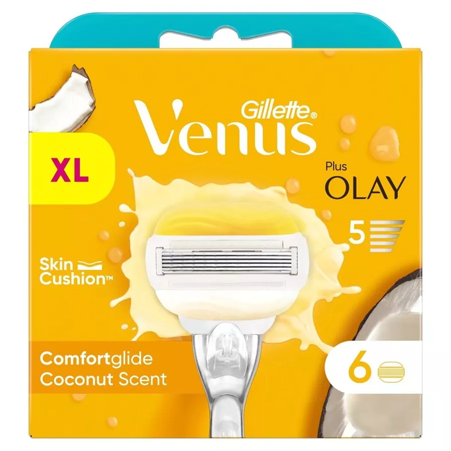ג'ילט ונוס פלוס אוליי קומפורט XL מארז 6 יחידות / VENUS GILLETTE