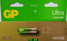 ג'י פי אולטרה סוללות AA אלקליין 12 יחידות / GP Ultra סופר מדיקה