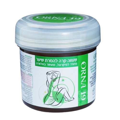אורנה 19 שעווה קרה להסרת שיער למיקרוגל מועשר באלוורה 500 גרם