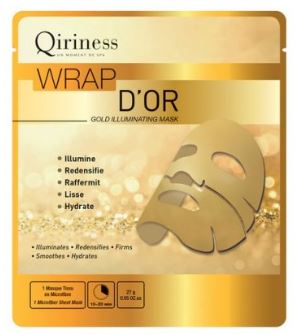 קירינס מסיכת בד זהב לטיפול אנטי אייג'נג QIRINESS Wrap d'Or