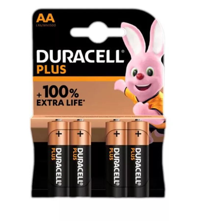 דורסל פלוס סוללות AA סט רביעייה במארז / DURACELL PLUS