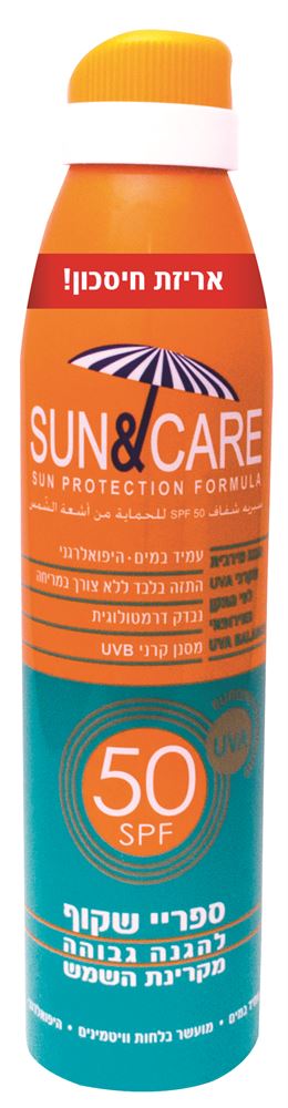 סאן & קר ספריי שקוף מבוגרים 300 מ