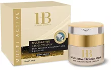 HB מסכת זוהר אקטיבית 24 קראט 50 מ"ל / HB DEAD SEA MINERALS סופר מדיקה
