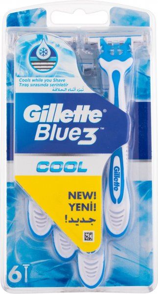 ג'ילט בלו 3 קול 6 סכינים GILLETTE