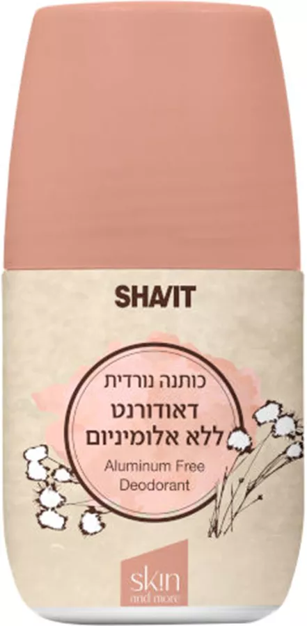 שביט דאודורנט רול און ללא אלומיניום כותנה נורדית 60 מ