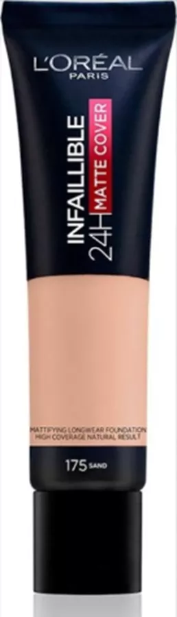 לוריאל מייק אפ אנפנבל מאט קאור 175 MATTE COVER 24H