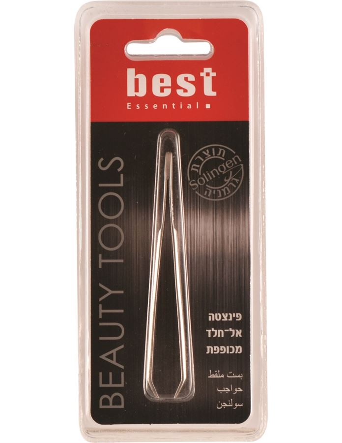 בסט פינצטה אל חלד מכופפת / BEST