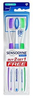 סנסודיין מברשות שיניים שלישייה / Sensodyne סופר מדיקה
