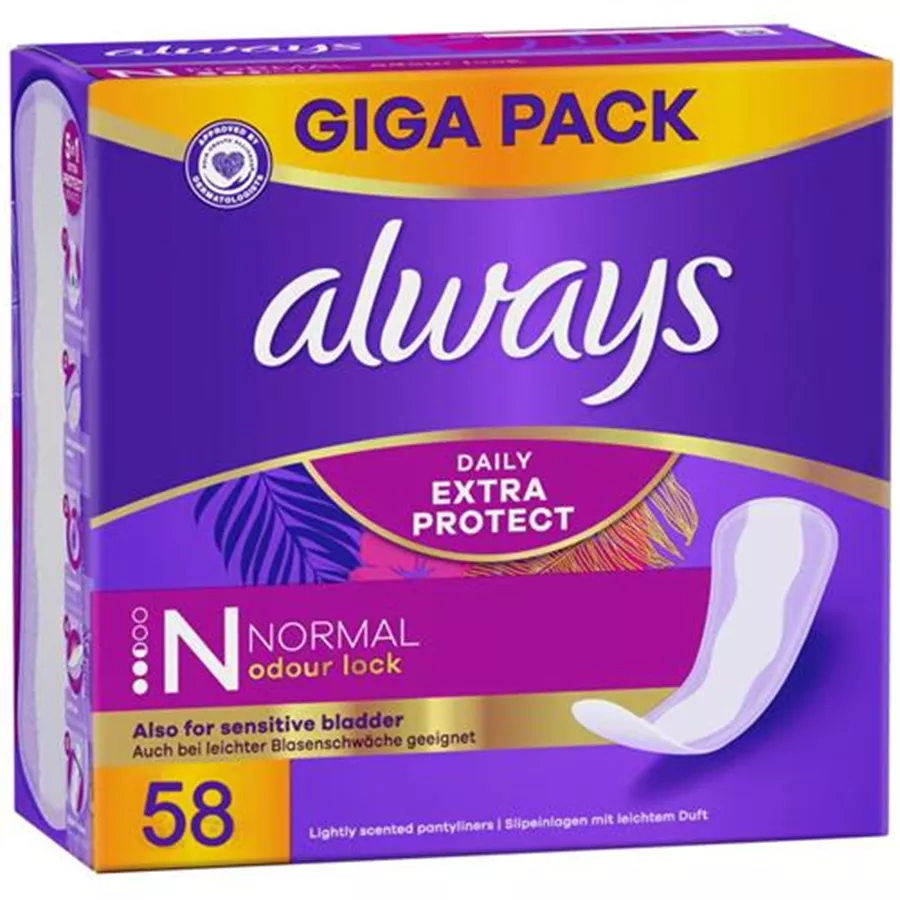 אולוויז דיילי אקסטרה פרוטקט נורמל 58 יחידות / ALWAYS