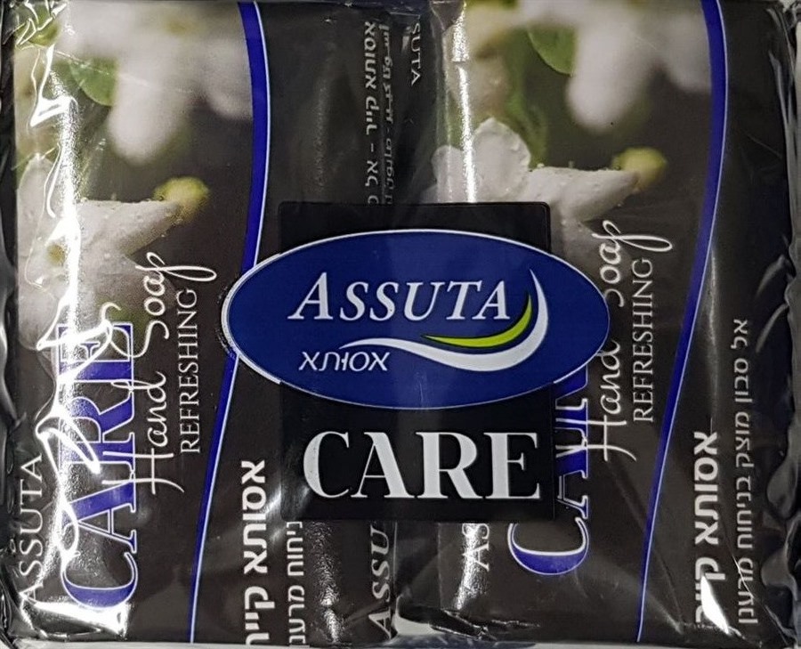אסותא סבון מוצק שחור בניחוח מרענן רביעייה / Asuta