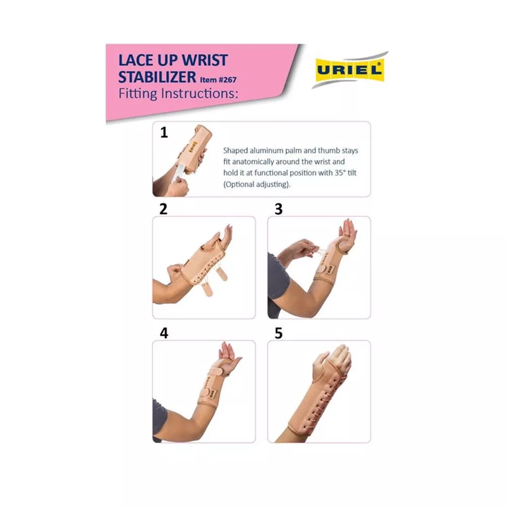 אוריאל 267RB סד שחור לתמיכת פרק כף יד ימין  URIEL large - extra large