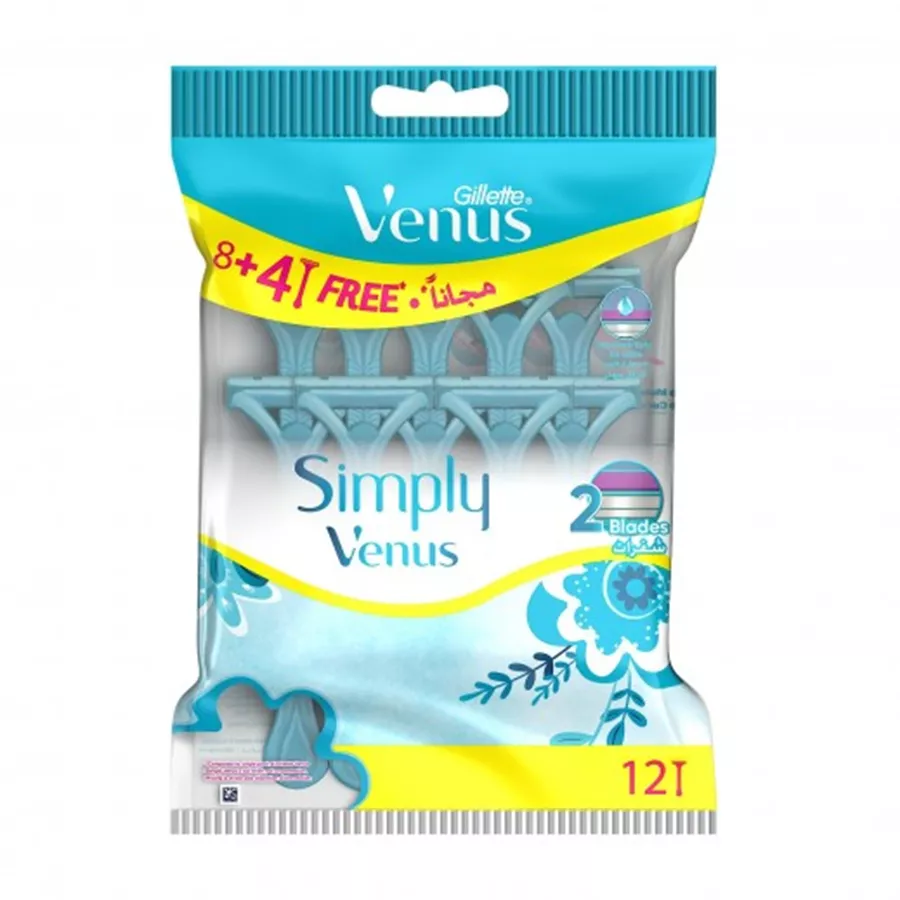 ג'ילט ונוס סימפלי 12 יחידות / GILLETTE VENUS