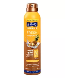 אולטרסול ספריי שקוף SPF 50 פרש אננס 200 מ"ל / ULTRASOL סופר מדיקה