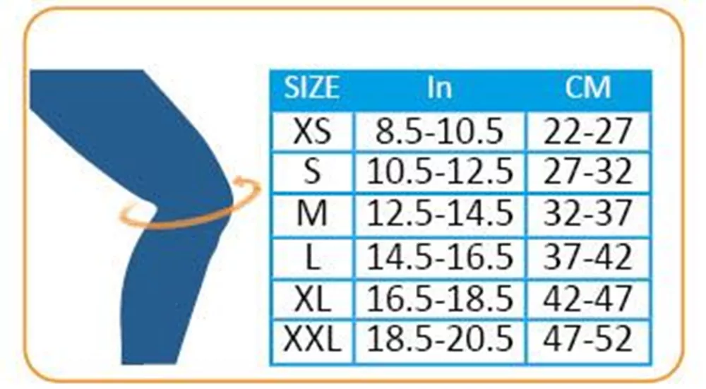 אוריאל 48 מגן ברך מחמם URIEL 2extra large
