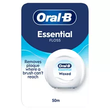 אורל בי אסנשל חוט דנטלי מצופה שעווה 50 מטר / ORAL B סופר מדיקה