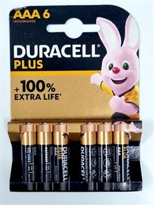דורסל סוללות AAA פלוס 6 יחידות / Duracell סופר מדיקה