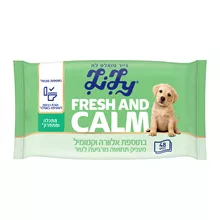 לילי FRESH AND CALM נייר טואלט לח בתוספת אלוורה וקמומיל 48 דפים / LILY סופר מדיקה